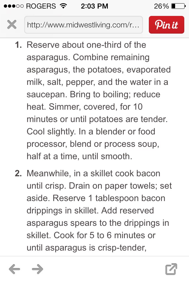 Creamy Potato And Asparagus Soup