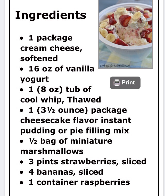"Delicious Strawberry-Banana Cheesecake Salad"