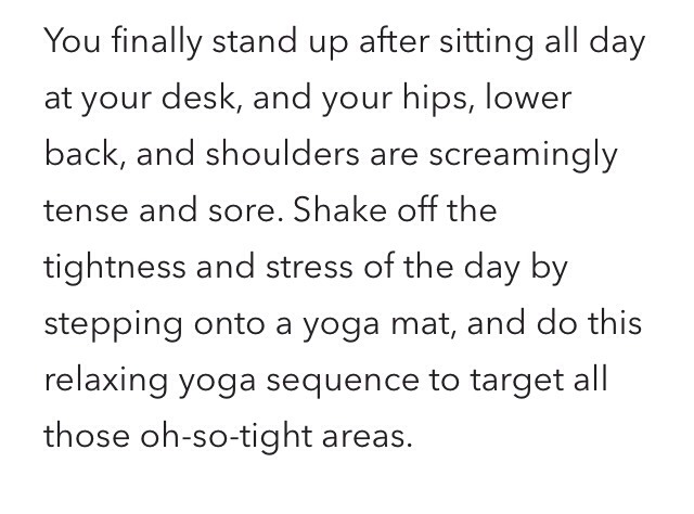 Postwork Yoga Sequence Designed For Desk Dwellers