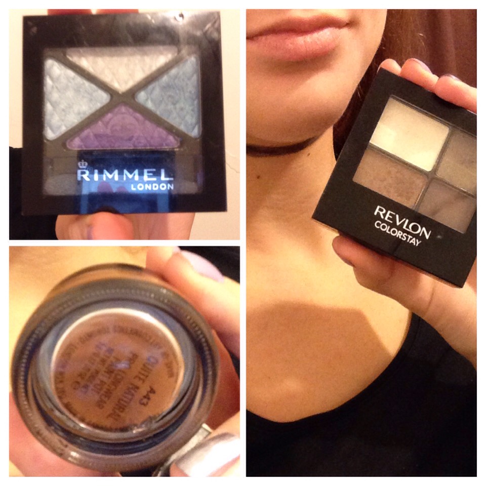 Grab some eyeshadows - the colours should be browns and purples (to create a bruised look effect) - and apply it on and mostly around the line on your neck. 