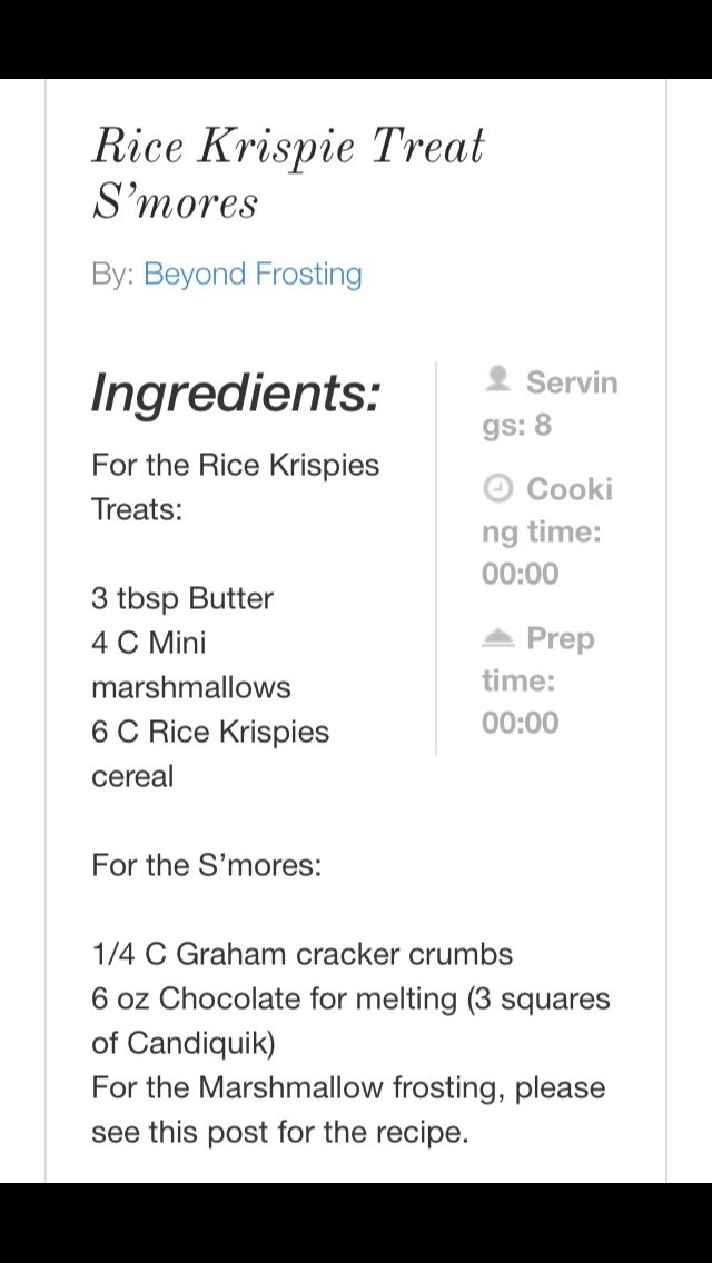 Rice Krispy Smores 