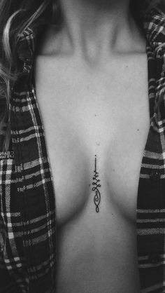 Beautiful Under Breast Tattoo Designs