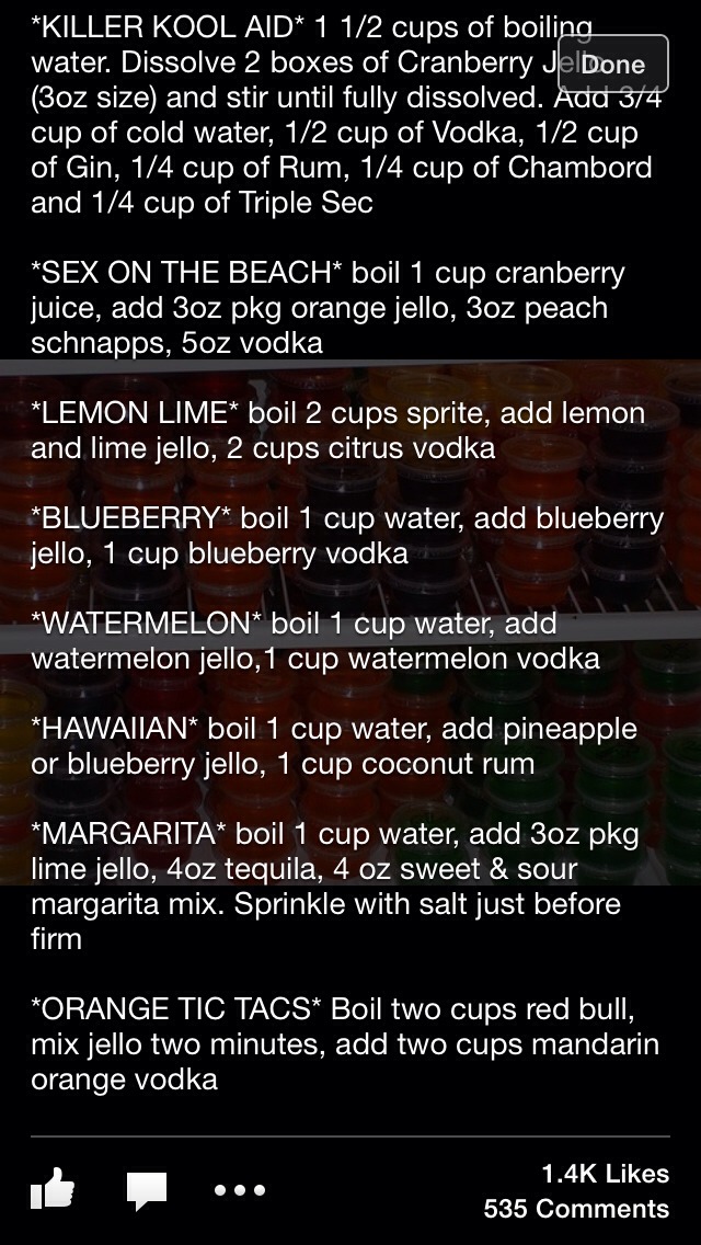 Jello Shots