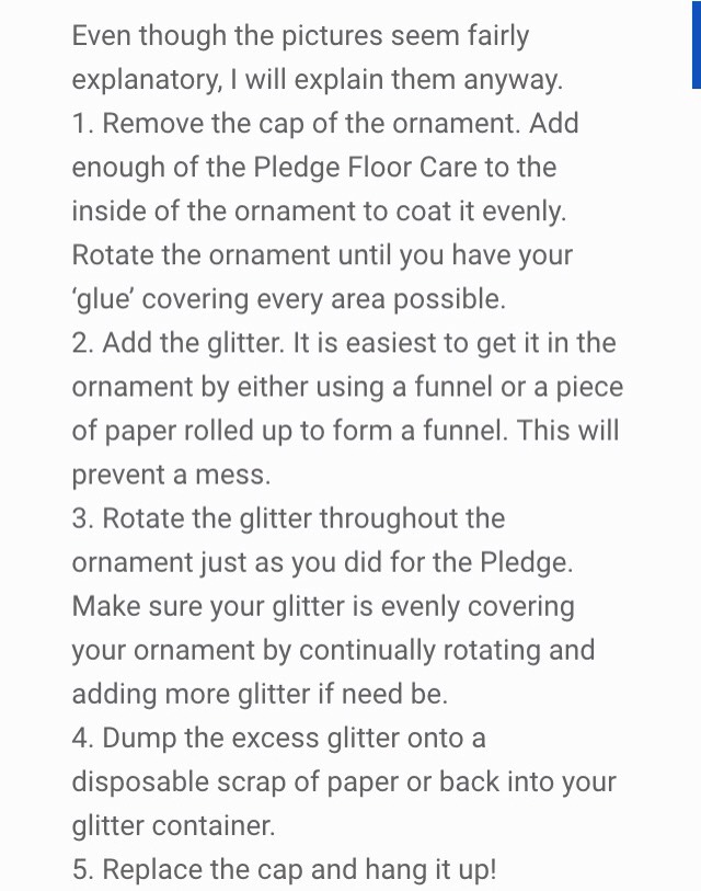 ⚡️Homemade Glitter Ornaments⚡️