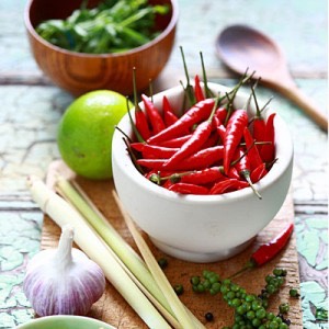 Diet to boring? The solution is simple: have plenty of spices, lemons, and fresh herbs when cooking. They contain almost no calories!