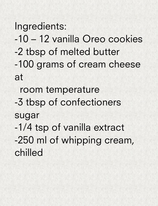 No Bake Oreo Cheese Cake😍