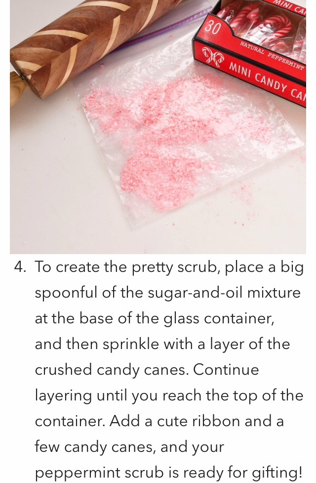Candy Cane Peppermint Sugar Scrub
