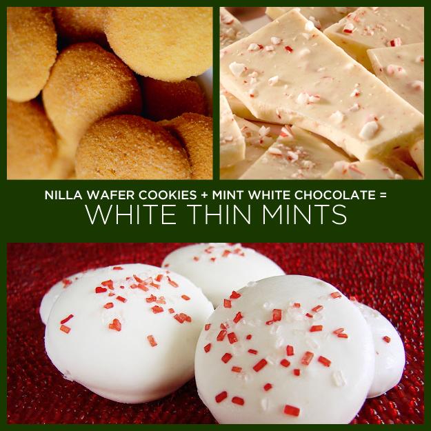 Nilla Wafer Cookies + Mint White Chocolate
