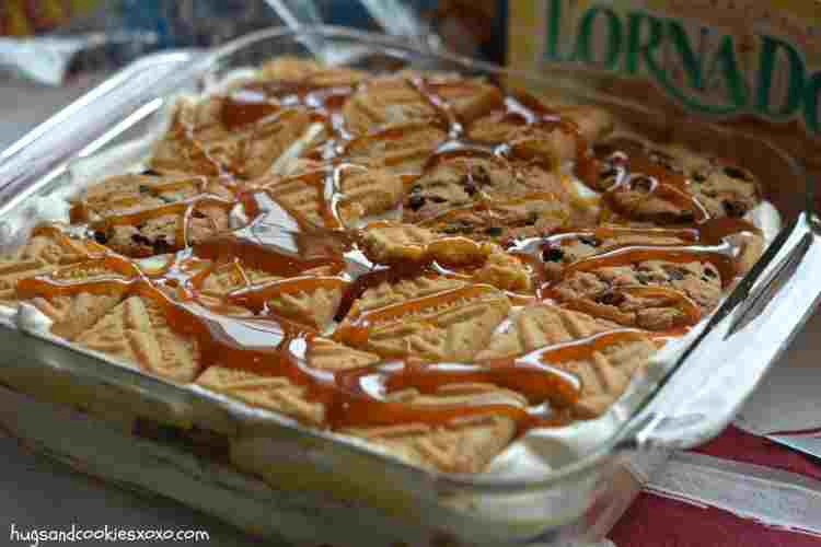 Vanilla Caramel Cookie Lasagna😱😋