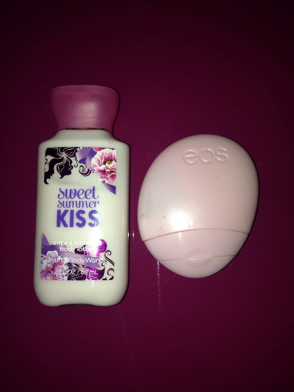 A small body lotion container for if your skin starts getting dry