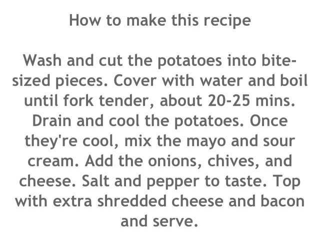 🌀LOADED BAKED POTATO SALAD 🌀 This Is AMAZING !!