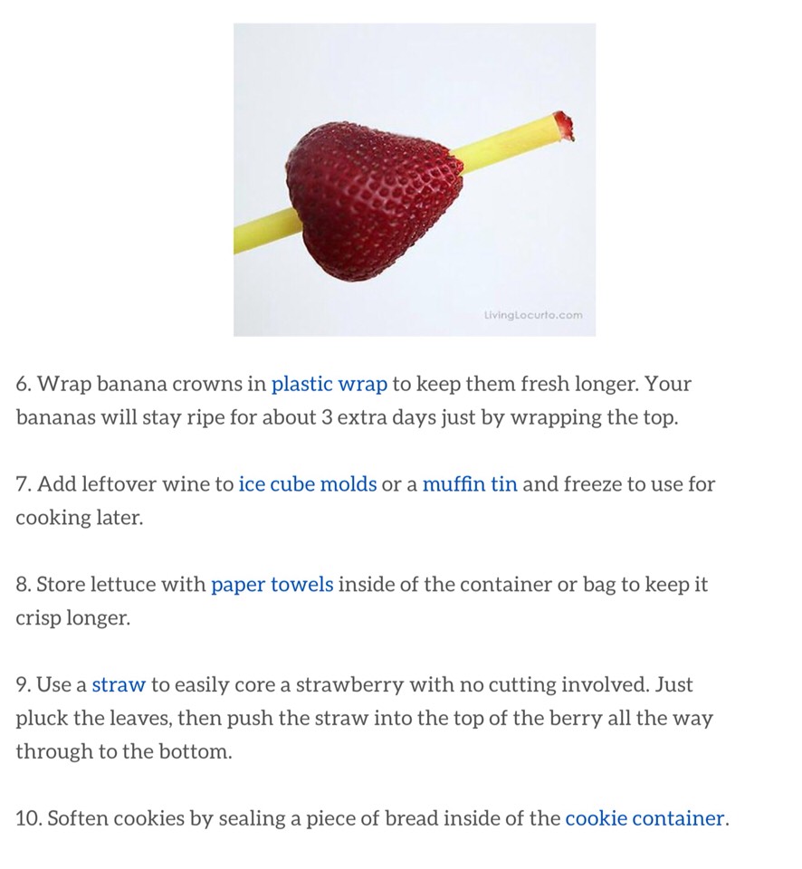 10 Life Changing Food Hacks