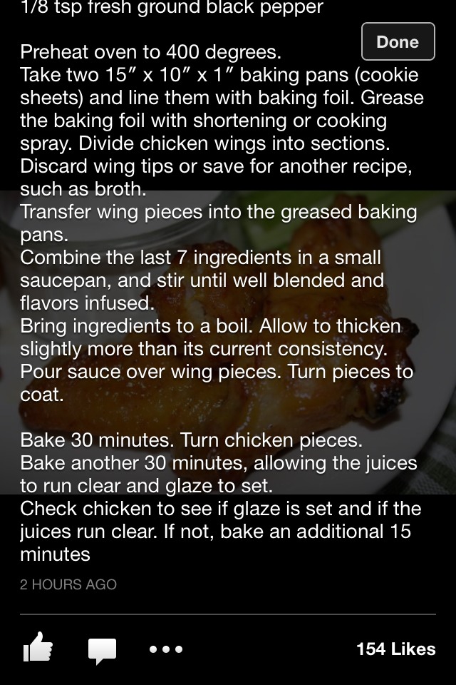 Spicy Honey Mustard Wings