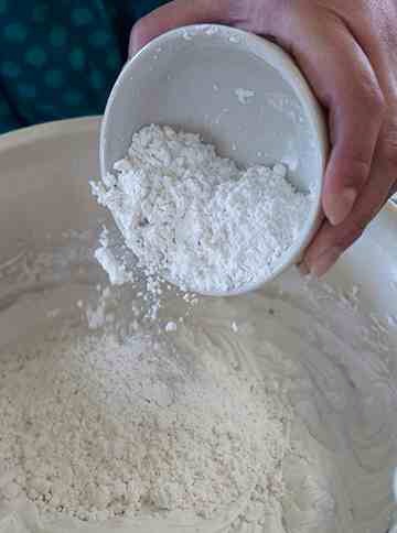 Add ¾ cup powdered sugar.