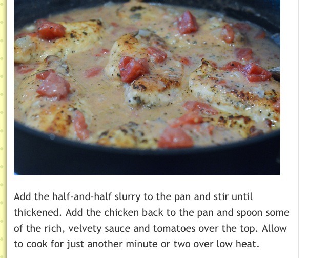Skillet Herbed Chicken And Tomatoes