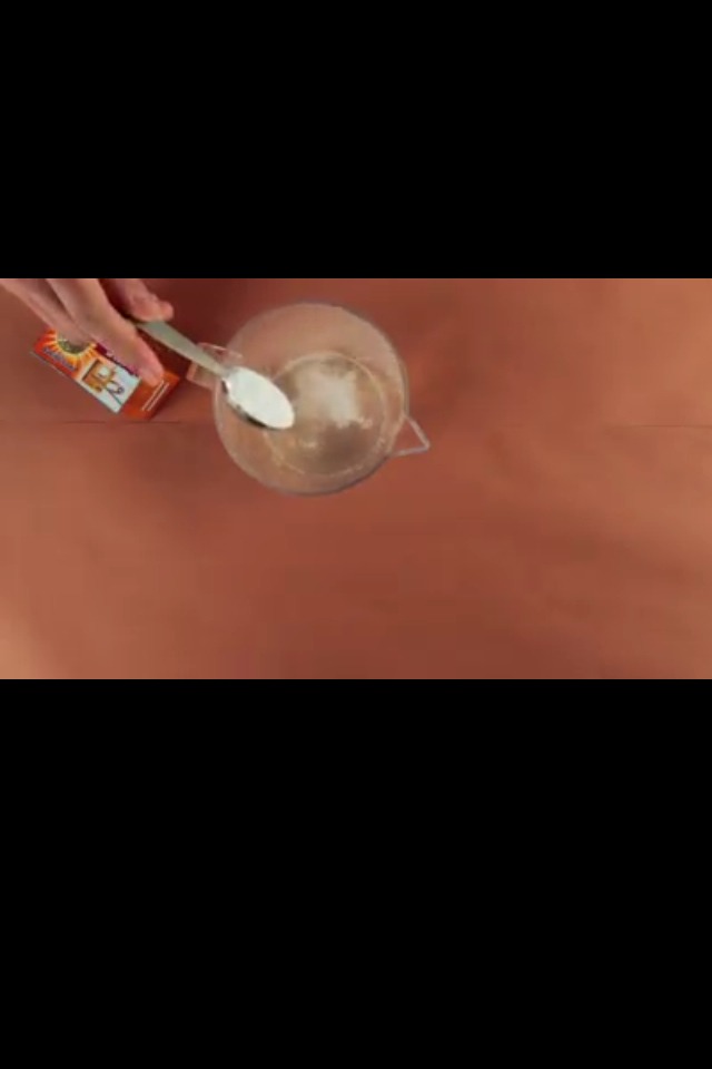 When ready to wash add 1 tablespoon of baking soda slowly 