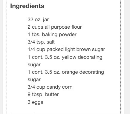 ๐๐Candy Corn Cake In A Jar๐๐