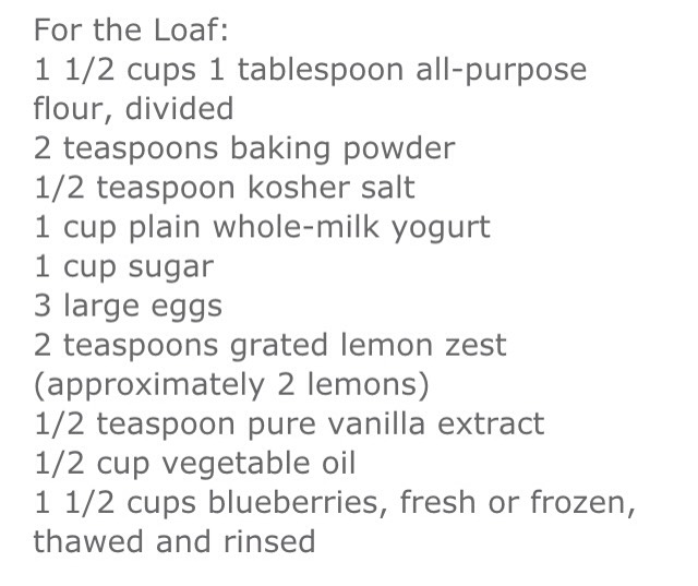 🍋 Lemon  Blueberry  Bread 🍋