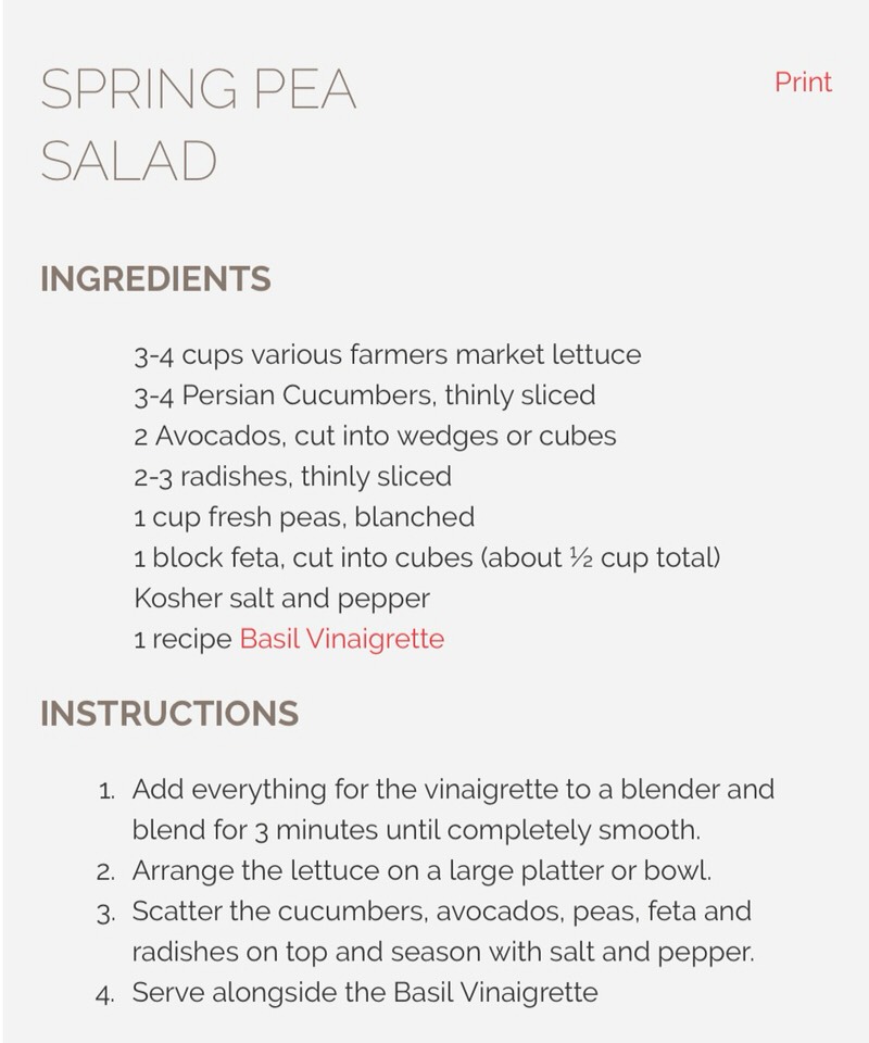 Spring Pea Salad 
