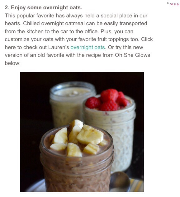 4 Quick And Healthy Breakfasts For The Girlies On The Go 💕👍