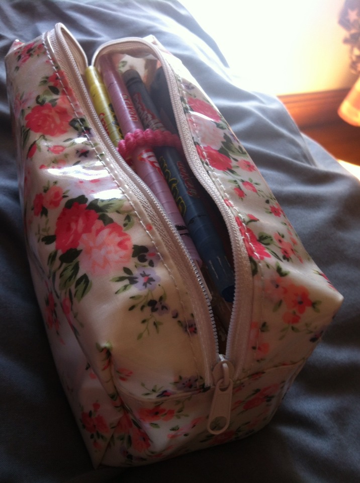 Cute make-up bags make perfect pencil cases