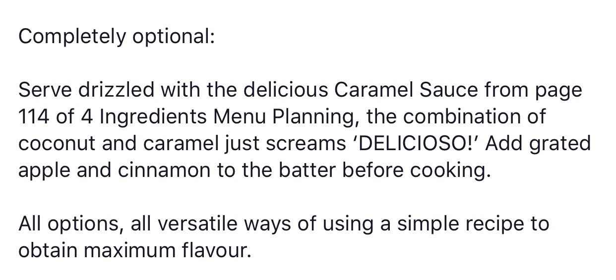 4 Ingredient Coconut Pikelets. Yum! 