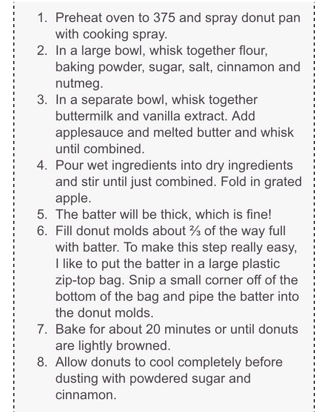 Baked Apple Cinnamon Donuts!!