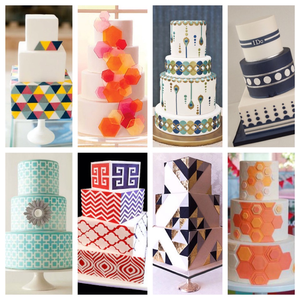 Abstract Wedding Cakes! 