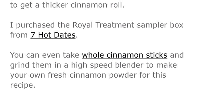 3-Ingredient Vegan Cinnamon Rolls (raw, gluten-free, low-fat)