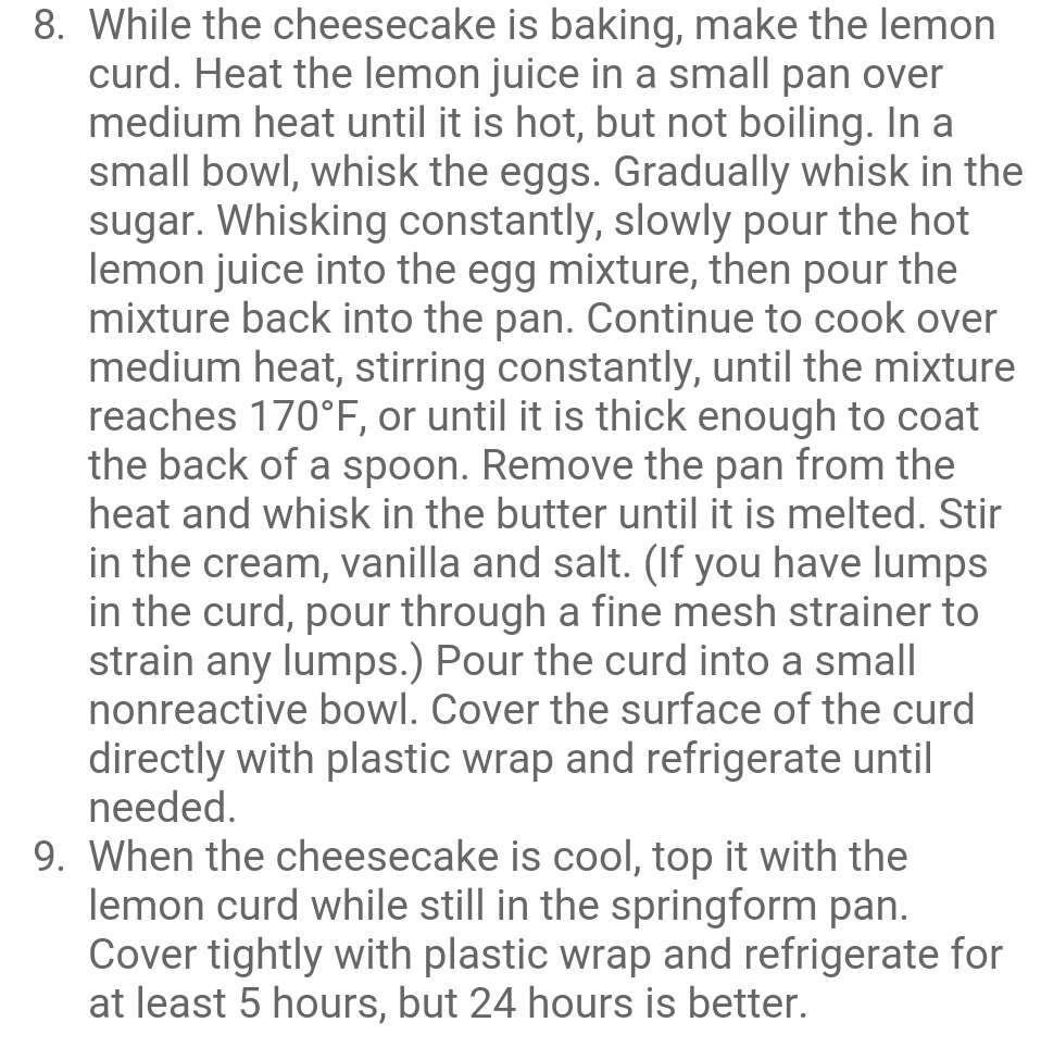 Lemon Cheesecake! 