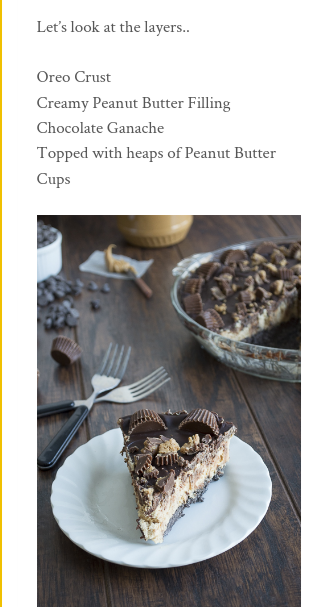 Peanut Butter Chocolate Pie!