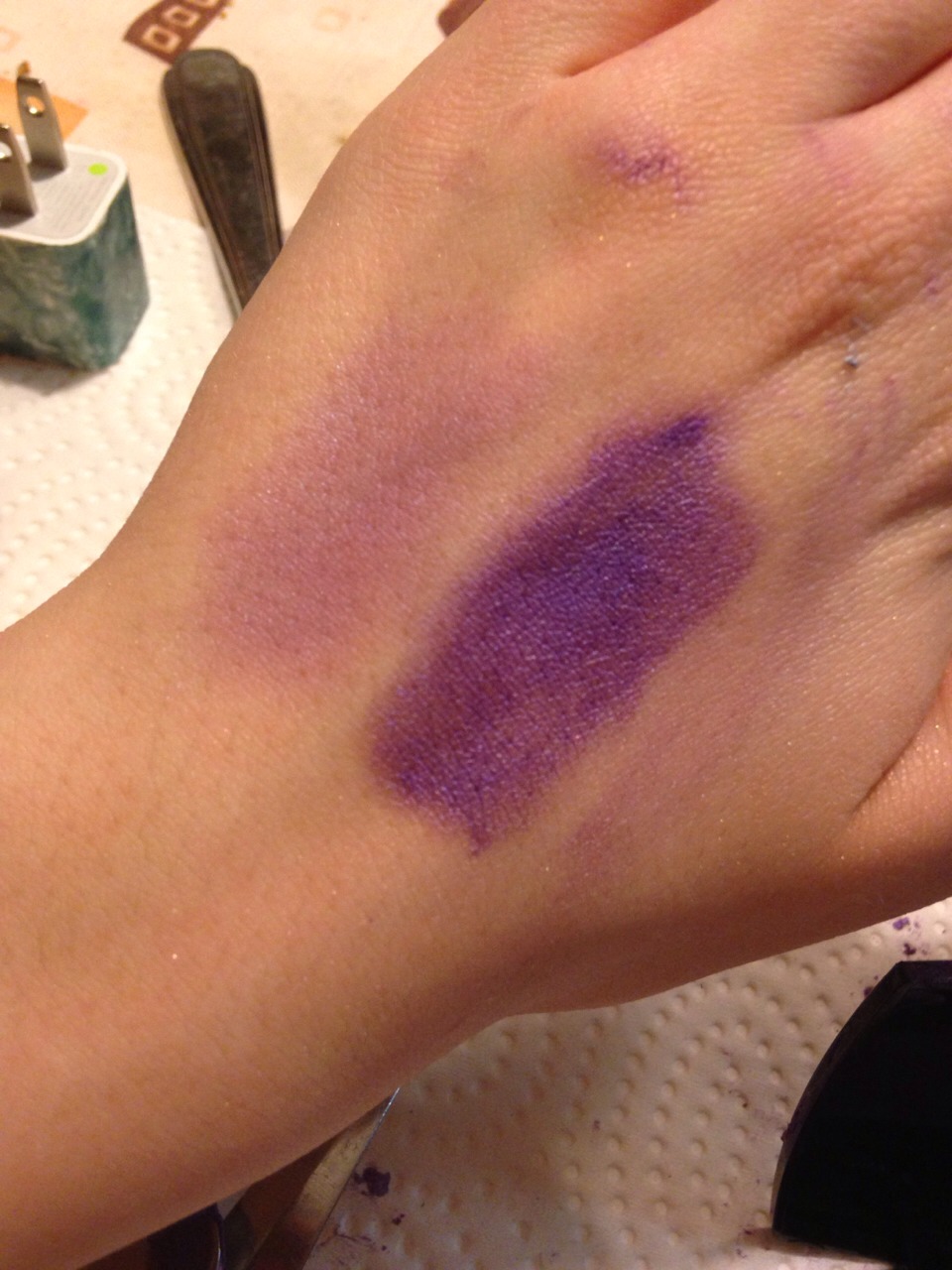 You can see the difference in the vibrancy of the colour. 
