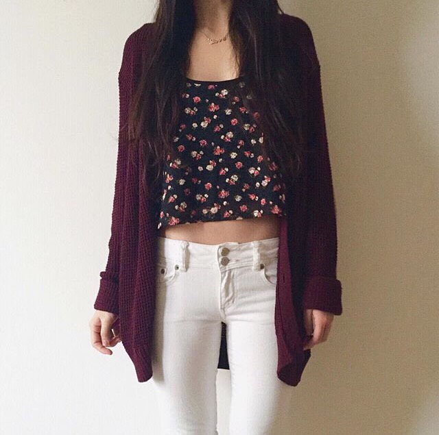 Burgundy Outfits 