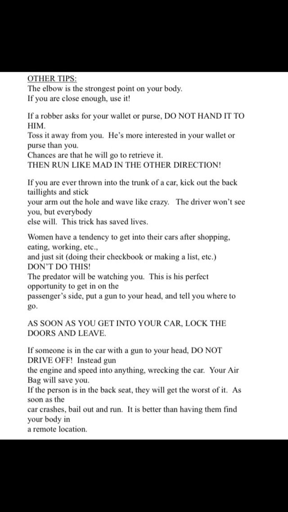 READ THIS, IT CAN SAVE YOR LIFE