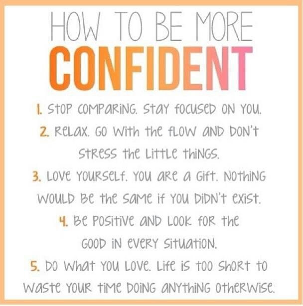 how to be confident🍥🌸🙉😊