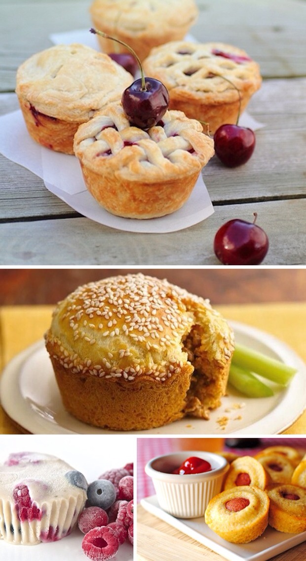 Find all the recipes here: http://www.buzzfeed.com/arielknutson/unexpected-things-you-can-make-in-a-muffin-tin?s=mobile 
The ones I selected are my favourites! 