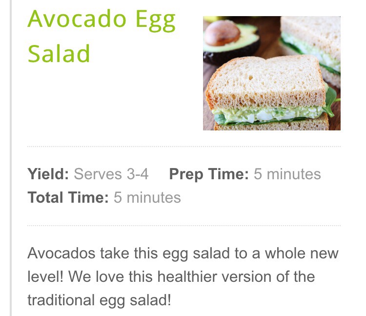 Avocado Egg Salad!!