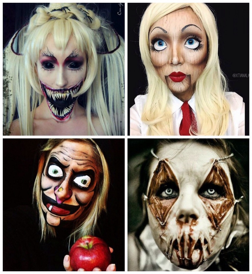 🎃Spooky Face And Body Paint Ideas For Halloween!🎃