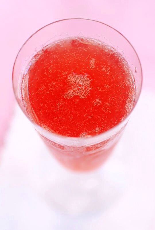 Lady Edith Ruby Red & Rosé Champagne Cocktail | recipe 👉