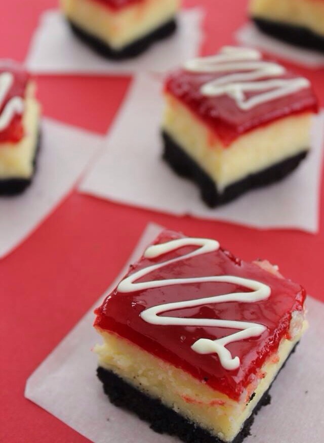 Strawberry Cheesecake Bars (for Valentines Day)