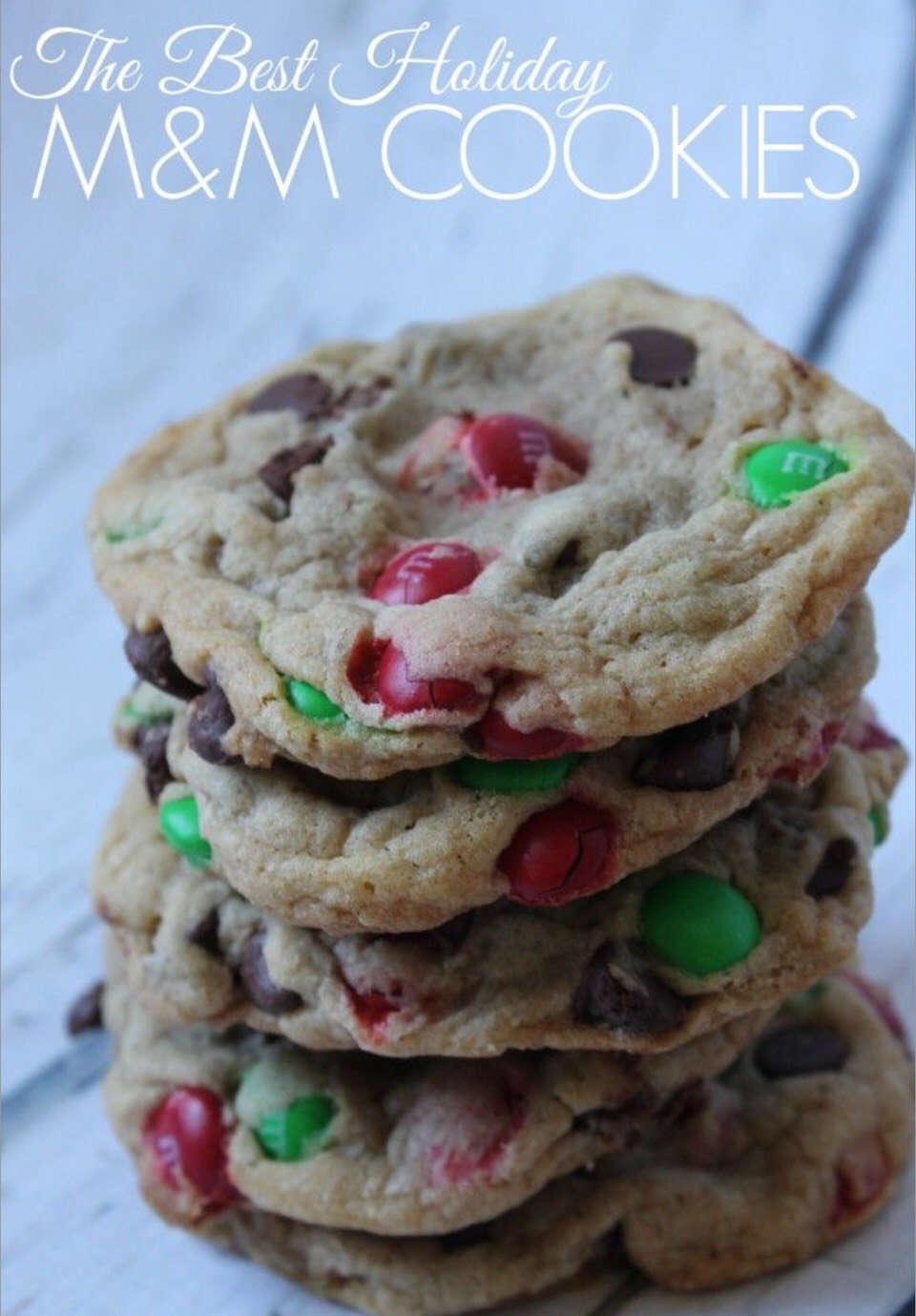 The best holiday m&m cookies 