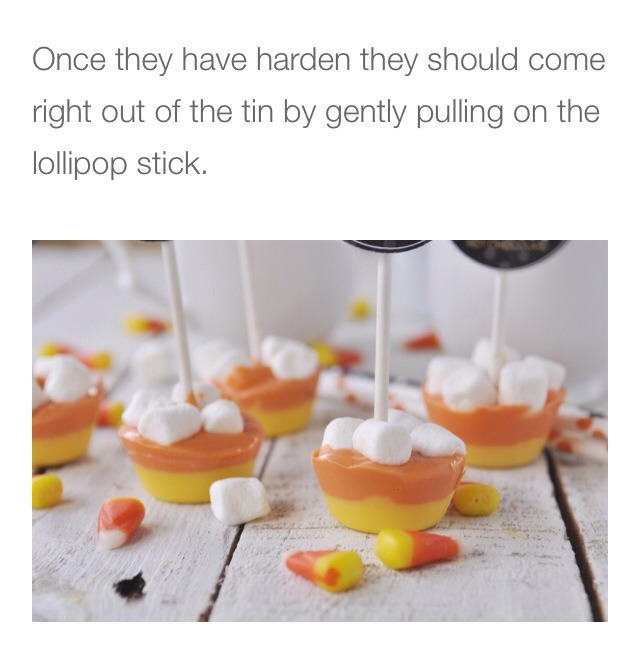 💛Candy Corn Hot Chocolate On A Stick💛