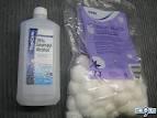 1) Put rubbing alcohol on a cotton ball and rub that on your face. It grabs oil and leaves your face shine-free — it works every time!