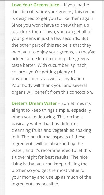 💟32 Detox Drinks And 8 Detox Waters💟