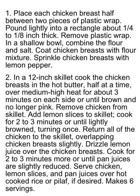 💗Here Is A Recipe On Lemon Chicken💗