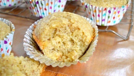 Gluten Free, Honey-Sweetened Lemon Flaxseed Muffind