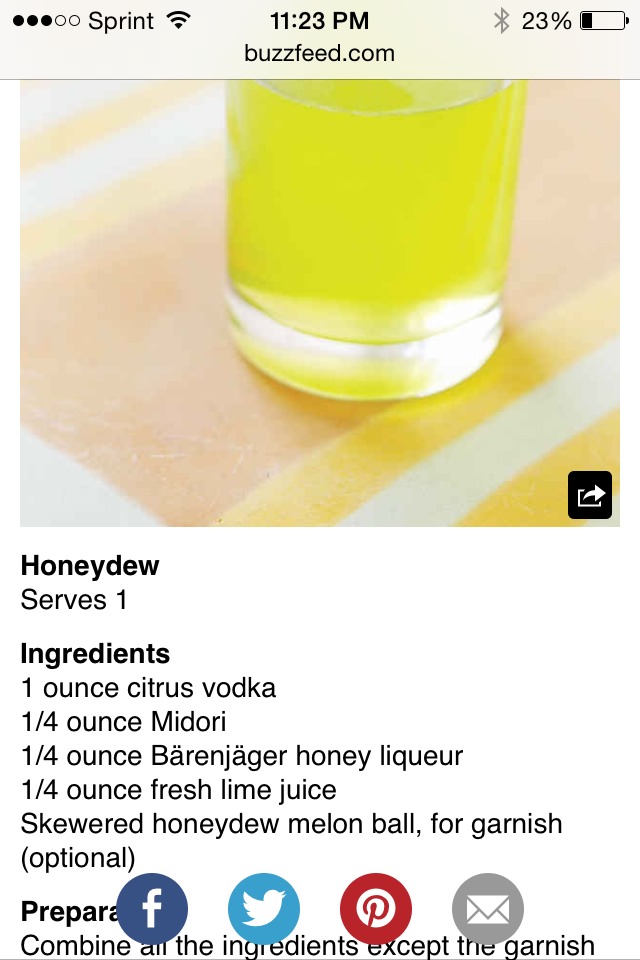 Mixed Drink/shot Recipes! Super Easy! 