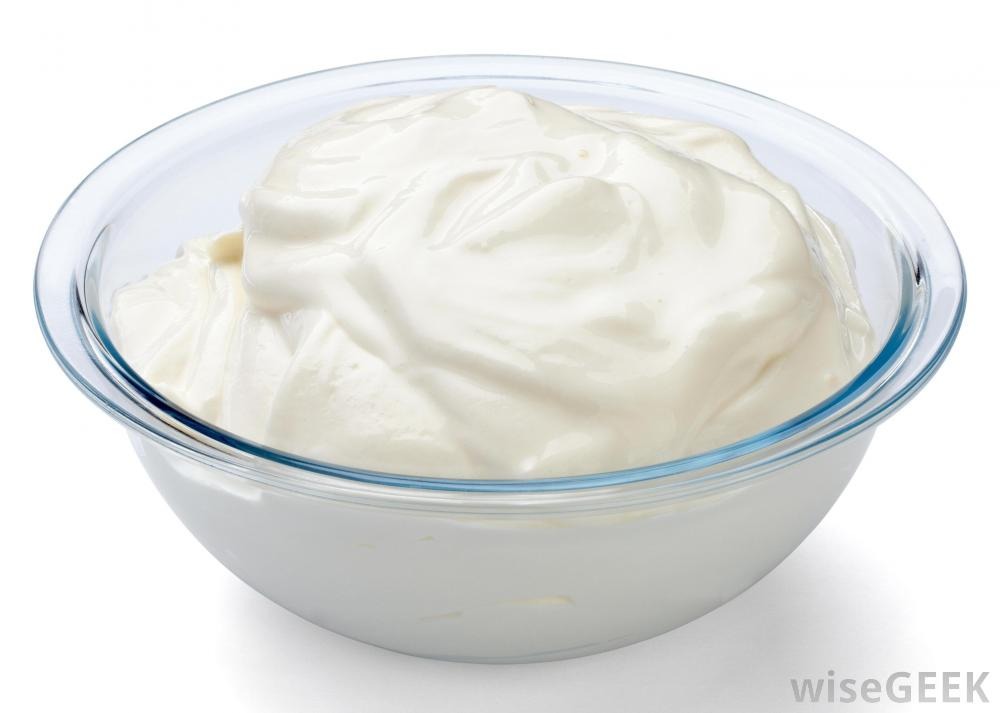 1 tablespoon of plain yogurt ( not flavored) 