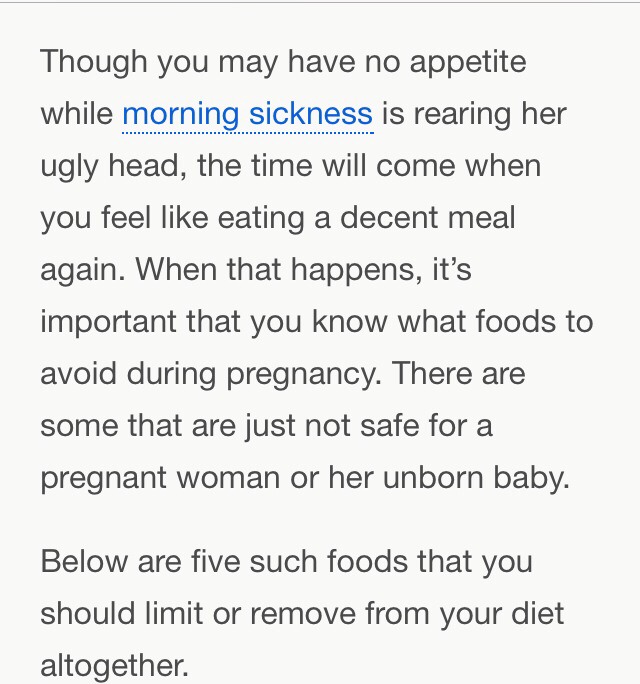 5 Foods To Stay AWAY from During Pregnancy 
