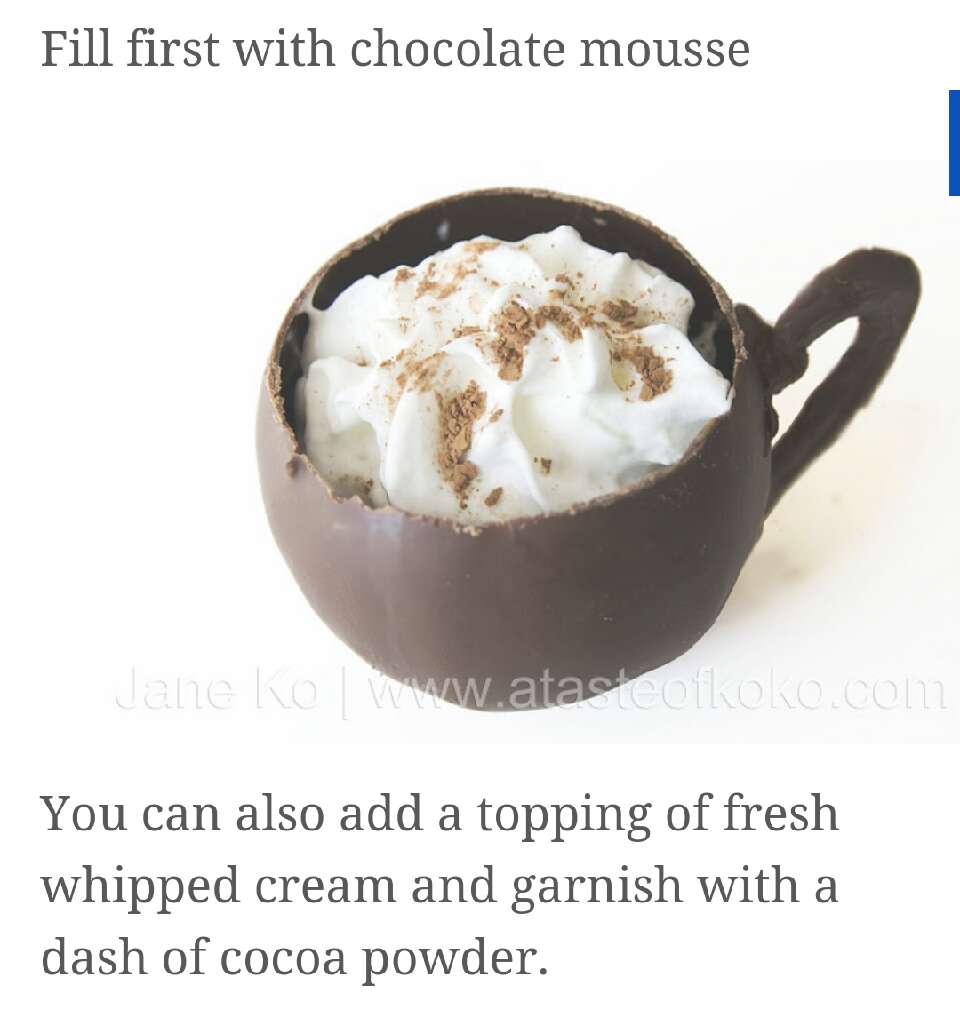 Hot Chocolate Chocolate Cups!